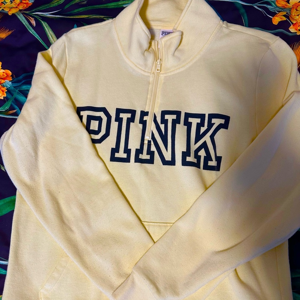 PINK 3/4 Zip Sweatshirt